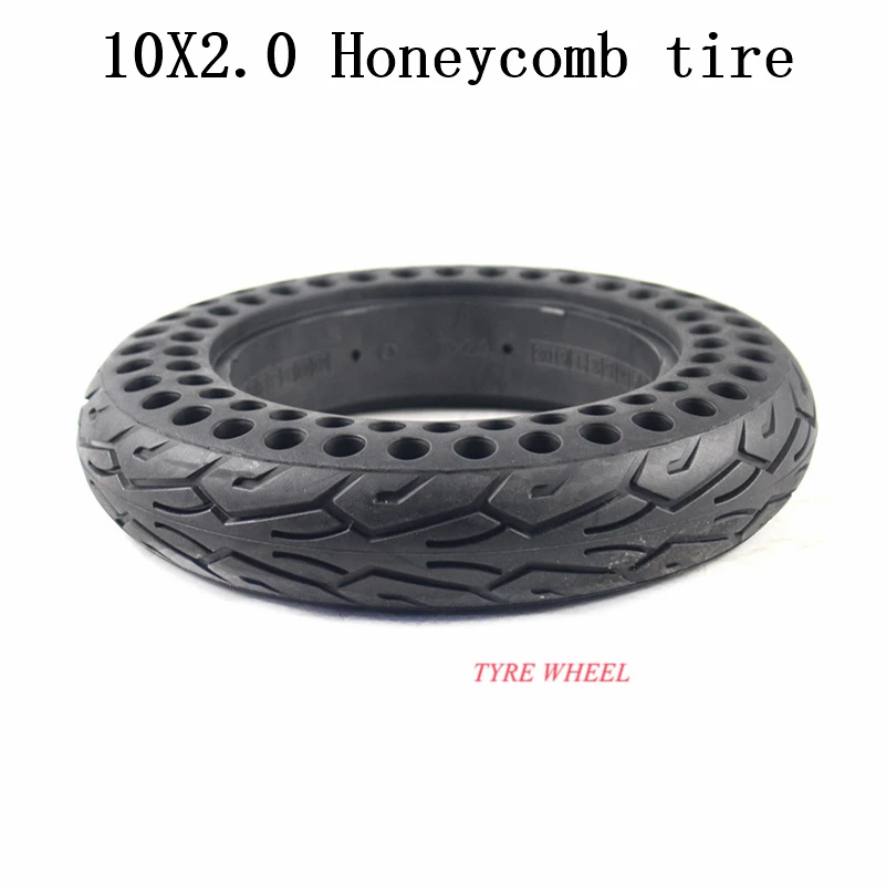 10 inch Porous electric skateboard Bicycle E-Bike tire 10x2.0 air-free honeycomb shock absorber solid tire proof Tyre