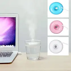 Мини пончики USB увлажнитель воздуха ароматизированный очиститель распылитель пара-для домашнего офиса розовый белый синий