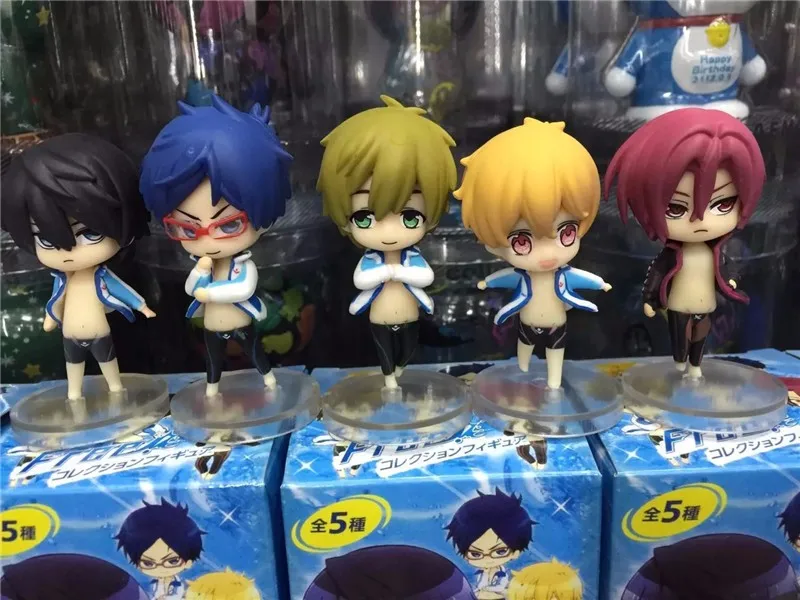 Cute Japanese Anime Free Iwatobi Swim Club Rin Macoto Haruka Nanase Rei Pvc Action Figure Collection Model Kids Toys 5pcs Lot Japanese Anime Anime Freepvc Action Figure Aliexpress