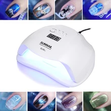 Hotest Pro 54 Вт Сушилка для ногтей УФ светодиодный светильник все Гель-лак отверждения лампа нижняя 10 s/30 s/60 s/99 s таймер ЖК-дисплей лампа с евро вилкой