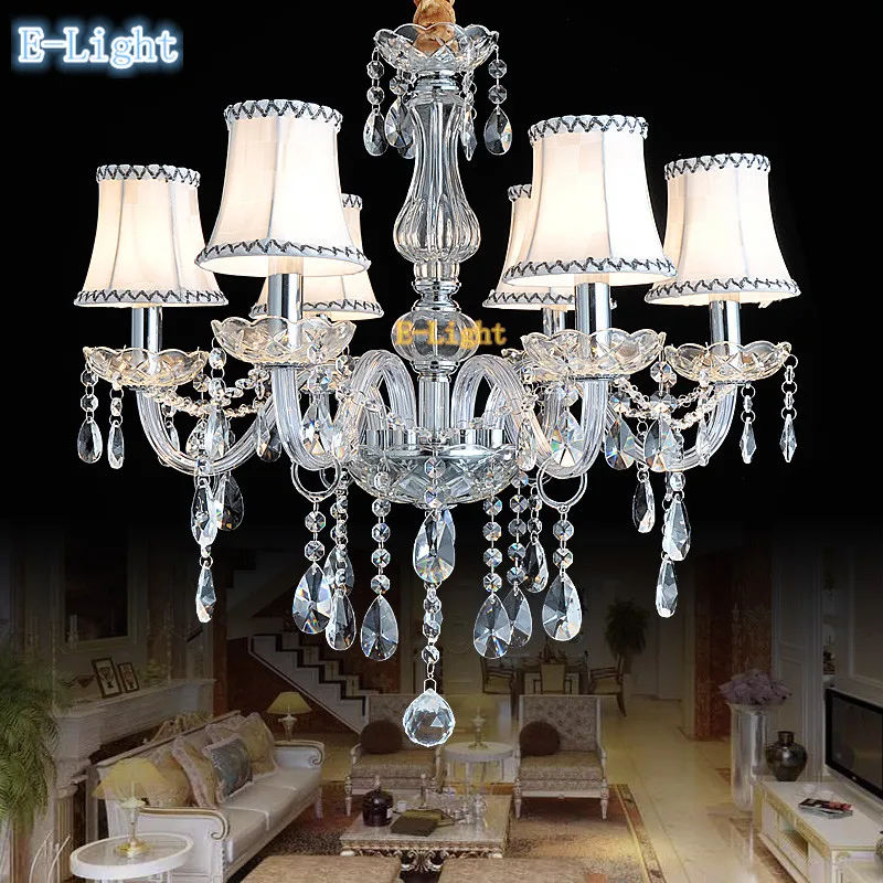 

Modern crystal chandelier K9 crystal 110~240V lustres de cristal chandelier for living room or bedroom lighting lustre para sala