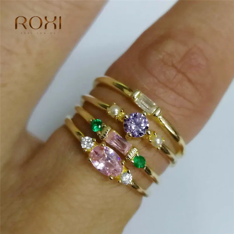 

4Pcs/set Gold Knuckle Ring Set For Women Bohemian Zircon Crystal Wedding Engagement Finger Ring With Rhinestone Jewelry Z4