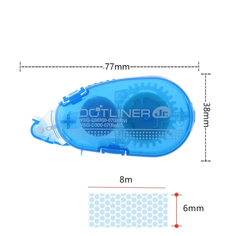 2 pcs/lot Tape Glue Dot Liner, Adhesive Dots Dispenser Permanent , Refillable dot glue pen