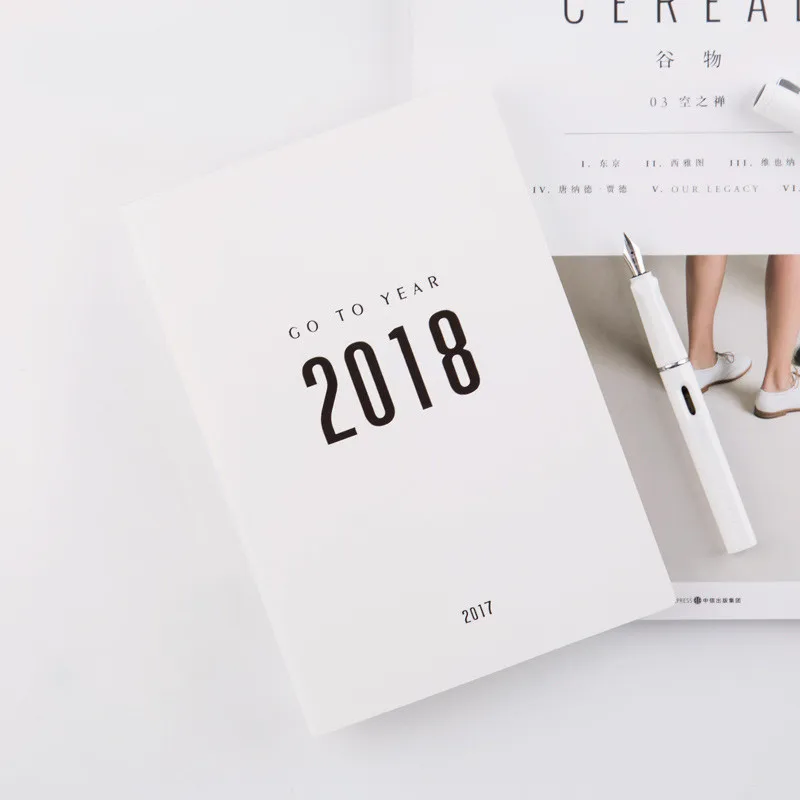 

2018 A5 A7 Planner Notebook School Stationery Store Agenda Personal Diary Note Book Travel Journal Calendar Office Week Plan Kit