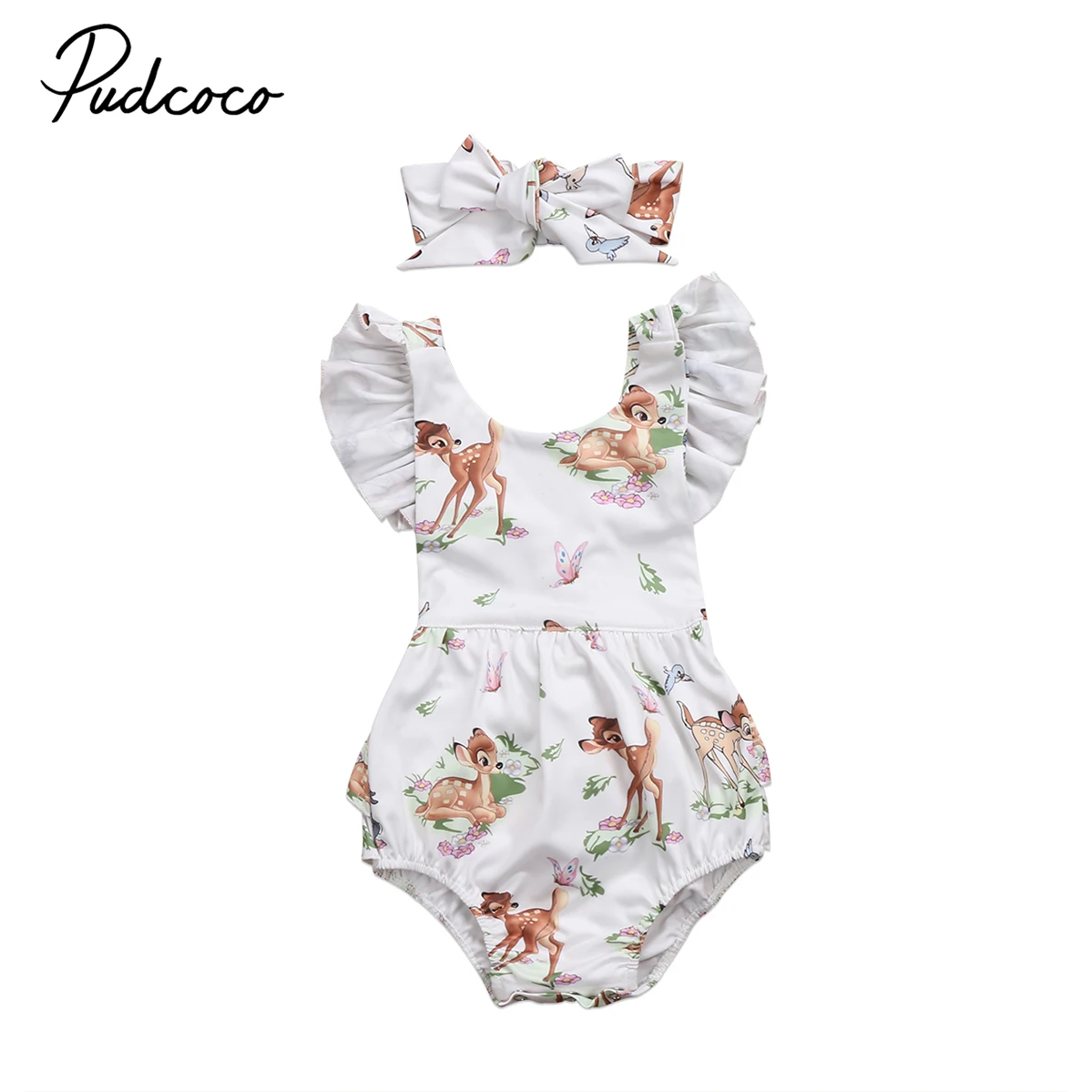 baby Clothing Toddler Infant Baby Girl Deer Sleeveless Romper Jumpsuit baby Cotton Clothes Outfit 0-2Y baby Clothing Toddler Infant Baby Girl Deer Sleeveless Romper Jumpsuit baby Cotton Clothes Outfit 0-2Y