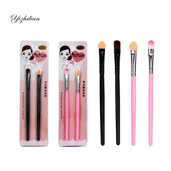 

2 Pcs/Set Hot Sale Long Handle Makeup Brushes Eye Shadow Brushes Set Lip Make Up Brush Eyeliner Eyelash Brush Makeup Beauty Tool