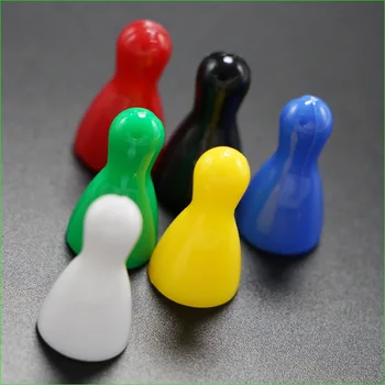 

12 Pieces/2 Packs Halma Pawn Chess Plastic Pieces for Board Card Game Six colors