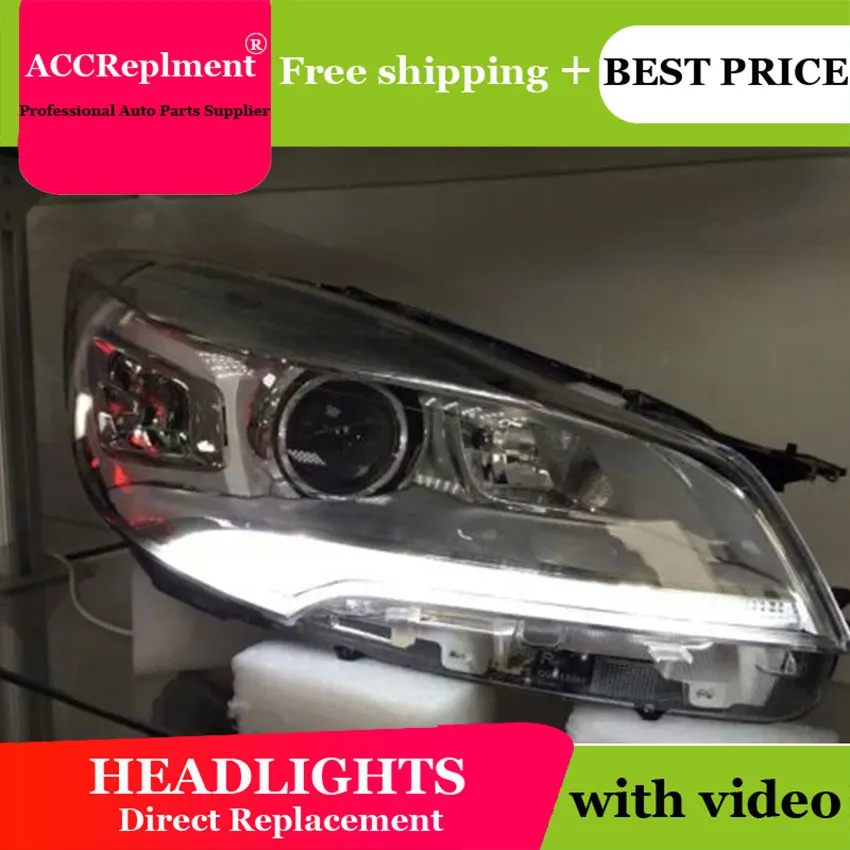 Автомобильный Стайлинг 2013-2016 для Ford Escape фары U angel eyes LED light bar Q5 bi xenon объектив