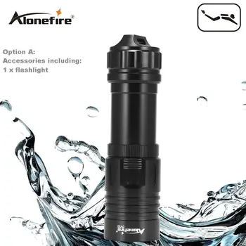 

AloneFire DV32 Diving Flashlight CREE XM-L2 Underwater Waterproof Tactical hunting search rescue adventures Flashlight 26650