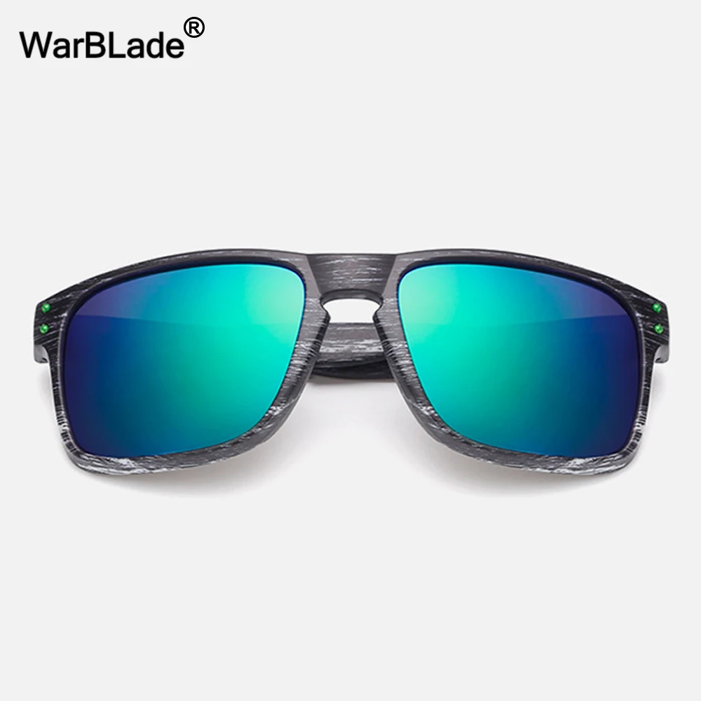 

Vintage Wood Grain Sunglasses Men Reflective Square Eyewear Gafas De Sol Gafas De Sol Feminino Eyewear Accessories WarBLade