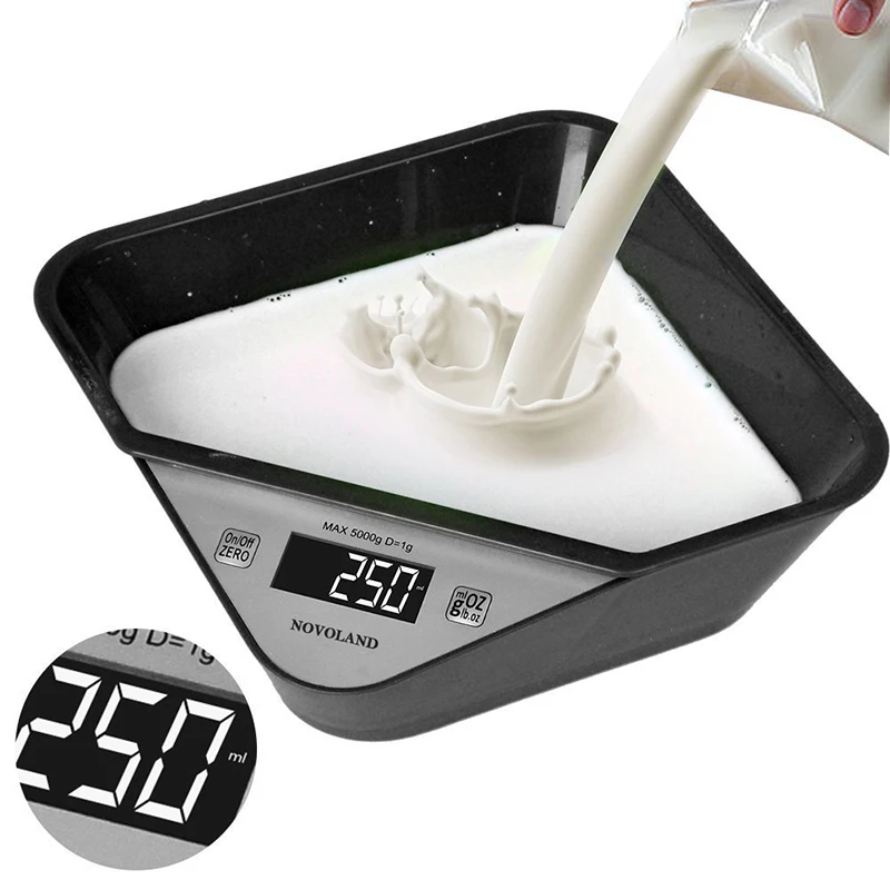 

LCD 5kg Pet Bowl Electronic Scale Food Diet Kitchen Digital Scale Postal Scales Cooking Tools Kitchen Scales Balance