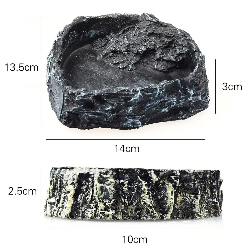 Миска для кормления рептилий из смолы, натуральная миска для рептилий, миска для кормления рептилий, миска для кормления черепахи, принадлежности для кормления домашних животных