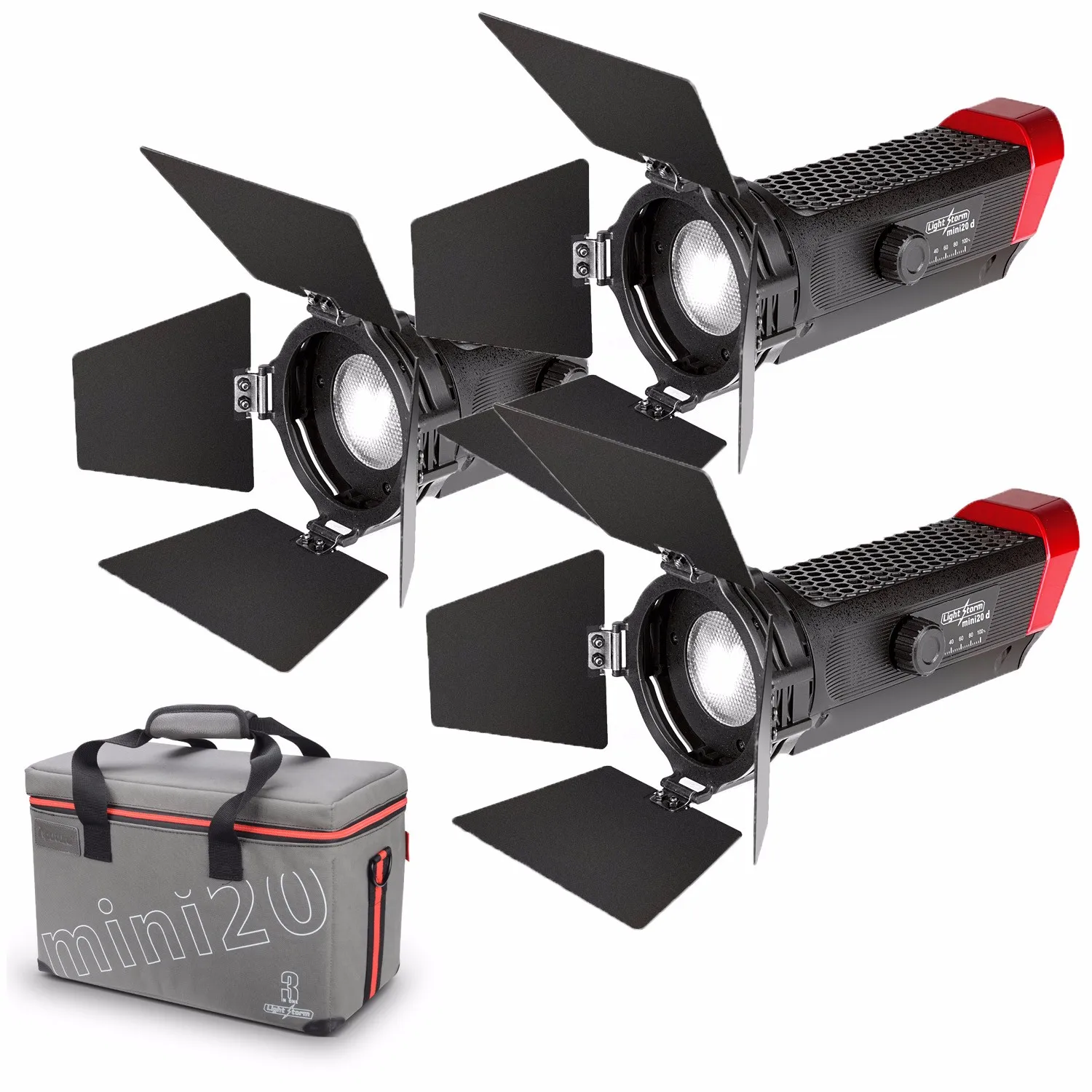 

DHL Aputure LS-mini20 3 Video Light Kit Includes Two mini 20d and One mini 20c LED Fresnel Light TLCI CRI 96+ 40000lux 0.5m DSLR