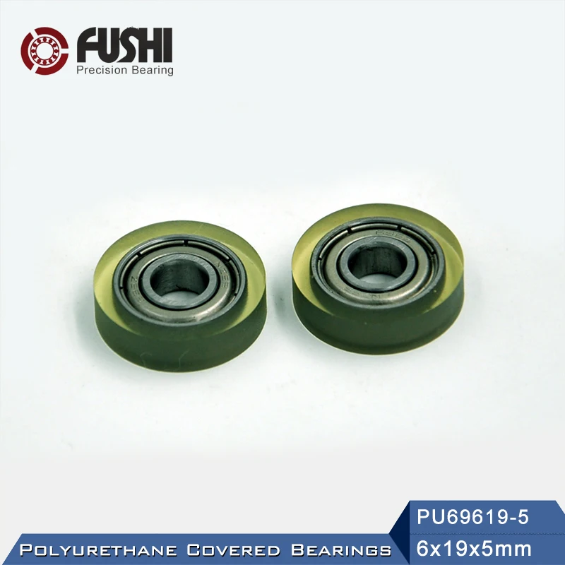 

ПУ 696 полиуретановые подшипники 6*19*5 мм (4 шт.) вал 3 мм PU69619-5 Уретановые подшипники крышка PU696