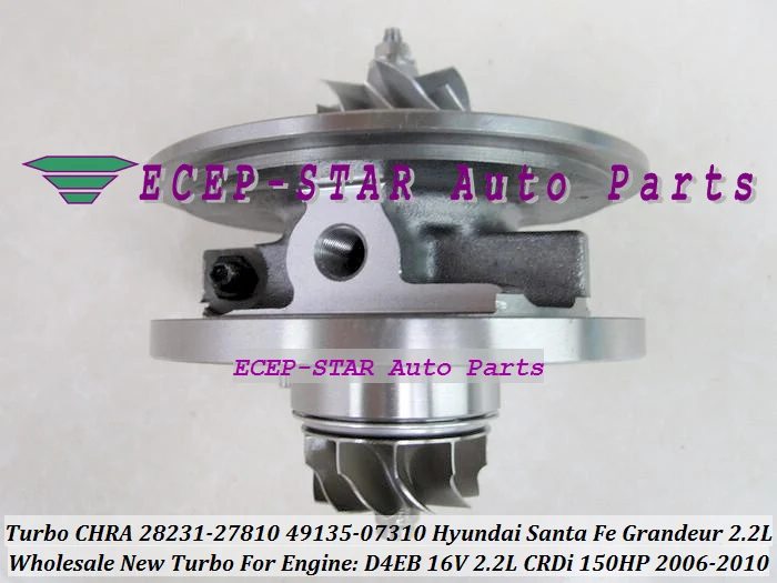 Турбокомпрессор турбокартридж CHRA TF035 28231-27810 49135-07310 для HYUNDAI Santa Fe величие 2.2L CRDi D 2006-10 D4EB 16 V 150HP