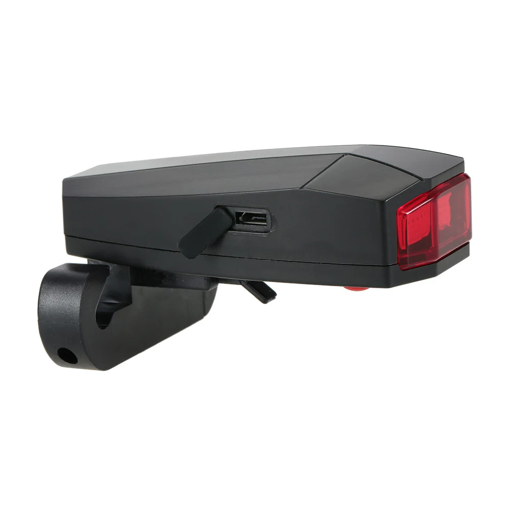 Best Bike Taillights Intelligent Anti-Theft Bicycle Alarm LED Cycling Strobe Warning Electric Bell with Wireless Remote USB 4