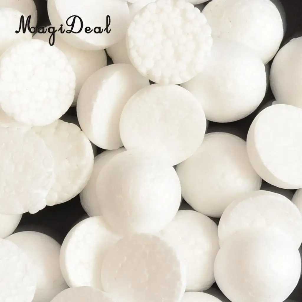 MagiDeal 5 Pieces Half Round Solid Polystyrene Foam Balls for Christmas Decoration Modelling Kids Craft 120mm Tree Ornament