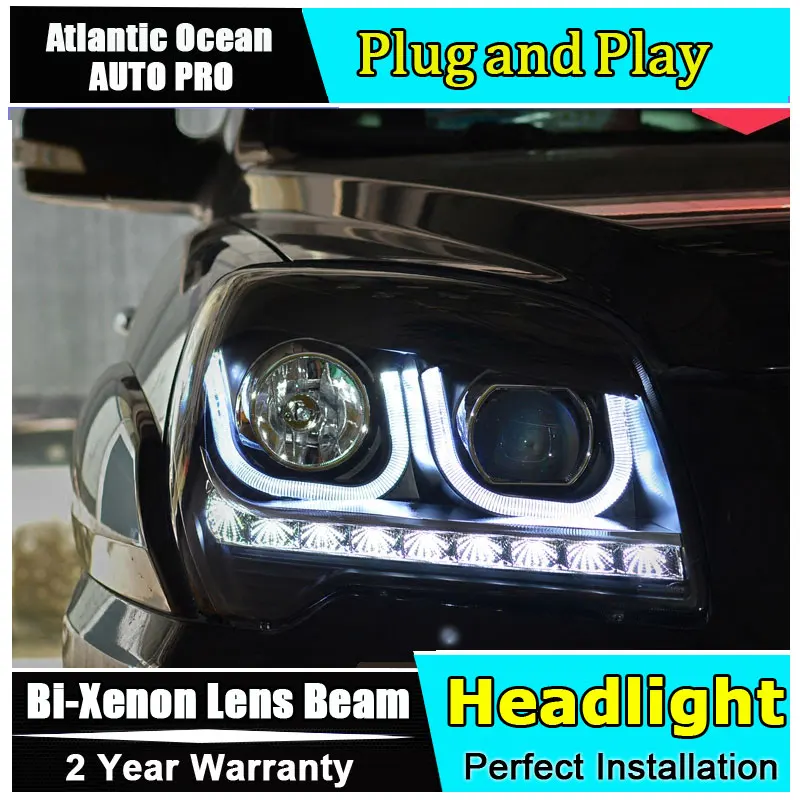 Автомобильный Стайлинг для KIA Sportage фары U angel eyes 2007 2013 передняя фара Биксеноновая