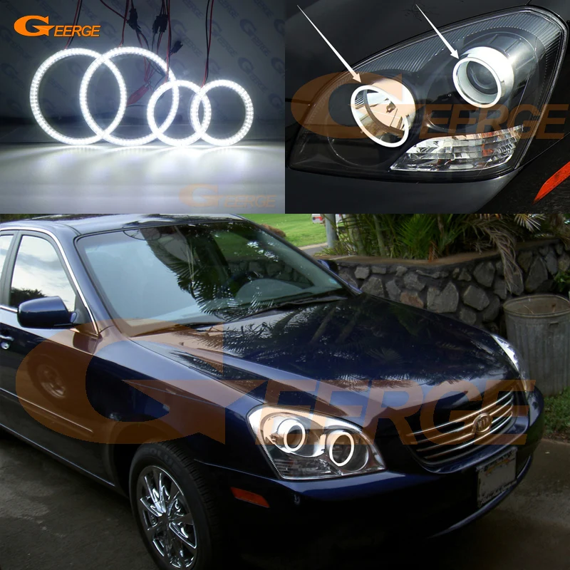 For Kia Optima Magentis 2007 2008 Smd Led Angel Eyes Kit Excellent For Kia Optima Magentis 2007 2008 Smd Led Angel Eyes Kit Excellent Ultra Bright Illumination Drl