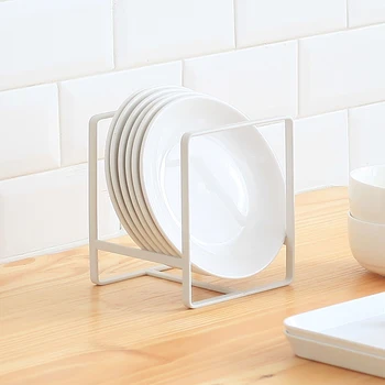 

Houmaid Japanese style iron art kitchen accessories plates and bowls storage holder tableware storage rack