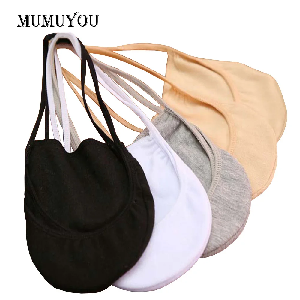 

5 Pairs of Womens Slingback Toe Cover Topper Invisible No Show Socks Ladies High Heels Sandals Liner 903-899