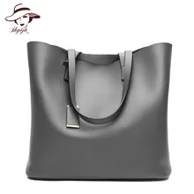 New 2018 Fashion Vintage Big Casual Tote Women Leather Handbag Luxury Lady Purse Pocket Messenger Shoulder Bag Sac Bolsos Mujer