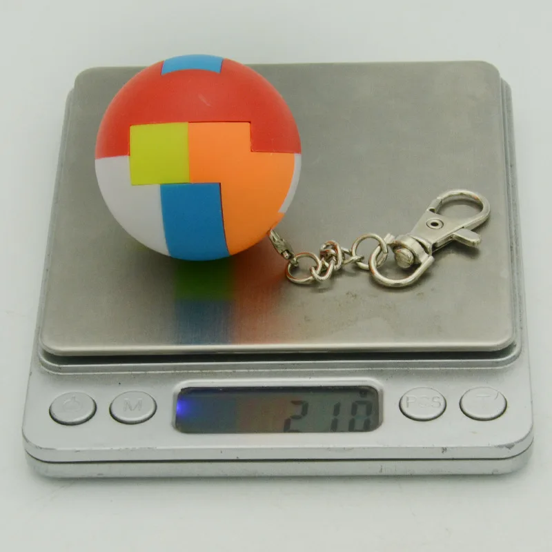 

44mm Magic Cubes ball Spherical Keychain Building Blocks Assembly Intelligence Toy