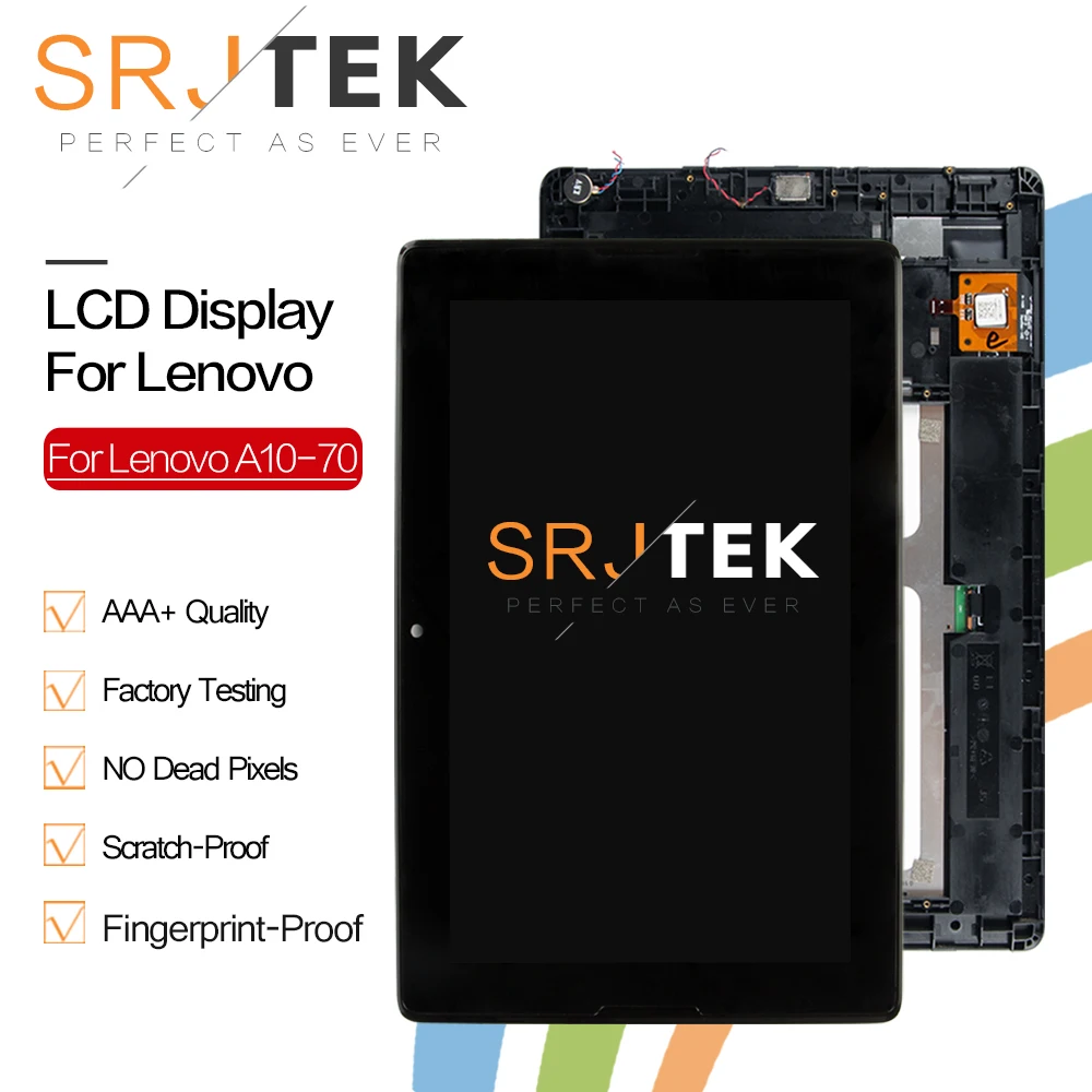 For New Lenovo Tab A10 70 A7600 H A7600 A7600 F Replacement LCD Display