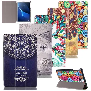 

Luxury Fashion Cartoon PU Leather Cover Case For Samsung Galaxy Tab A a6 7.0 T280 T285 Flip Smart Stand Tablet Cover Case + Gift