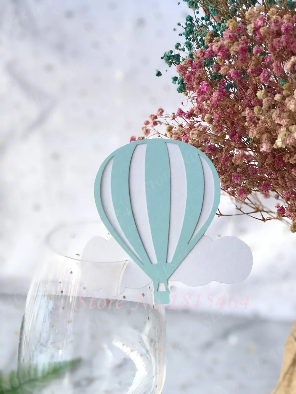 

50pcs Balloon Wine Glass Place Name Cards Markers Party Table Invitation Cards Party Event Decoration Supplies