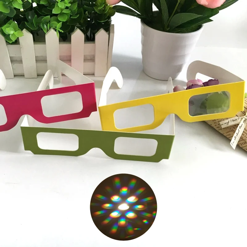 Light diffraction glasses virtmat