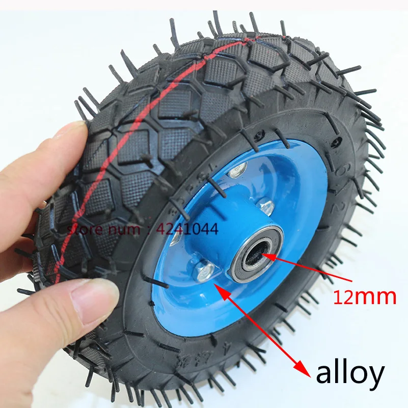 

6 inch Air Wheel 6x2 pneumatic tire & alloy hub for trolley, Trailer casters 6'' Electric Scooter tyre and inner tube