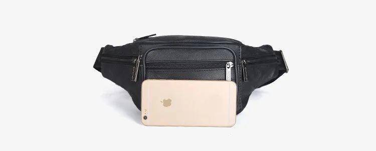 IVOTKOVA Leather Men Waist Bag Casual Vintage Male Chest Pack High Quality Brand Pu Portable Belt Pouch Drop Shipping