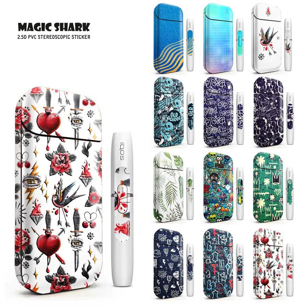 Magic Shark Dreamy модная стереопленка электронная сигарета этикетка из ПВХ для IQOS 2 4 Plus