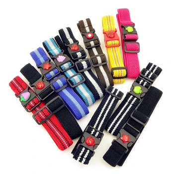 

Candy color Children's belt boys and girls decorative elastic hypoallergenic buckle belt Strawberry apple star ladybug flower