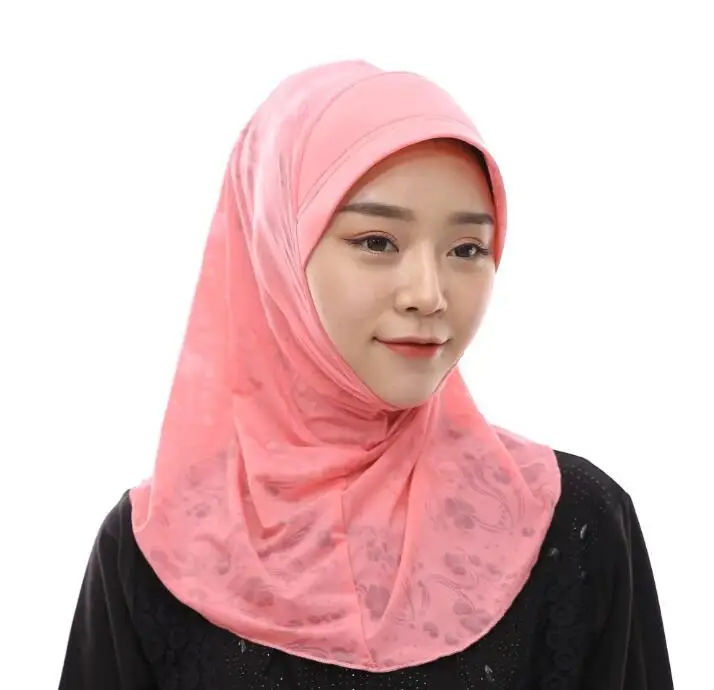 Простой хиджаб шарф мусульманский головной платок внутренние шапочки под хиджаб обертывания женский исламский под мини кружевной шарф