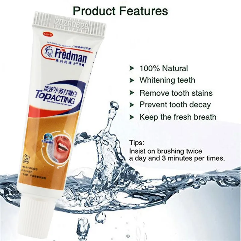 

Baking Soda White Toothpaste Teeth Whitening Cleaning Hygiene Oral Care Wholesale & Drop Shipping