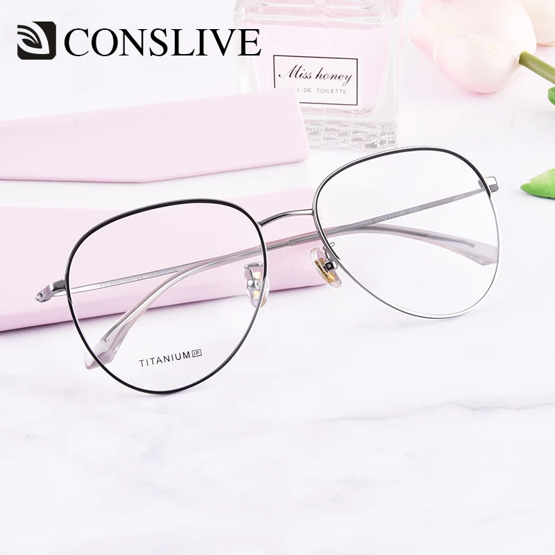 

Aviator Glass Frame for Men Pure Titanium Optical Eye Glasses Near Sight Myopic Eyeglasses Man Optical Spectacles Frames 17903