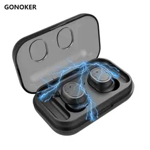 Bluetooth 5,0 глубокие басы настоящие беспроводные наушники, Спортивные Беспроводные наушники, влагостойкие наушники Встроенный микрофон для смартфона