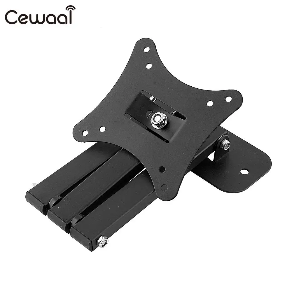 Cewaal الأسود توضيح للتعديل دوارة إمالة led lcd tv جدار جبل 10 \