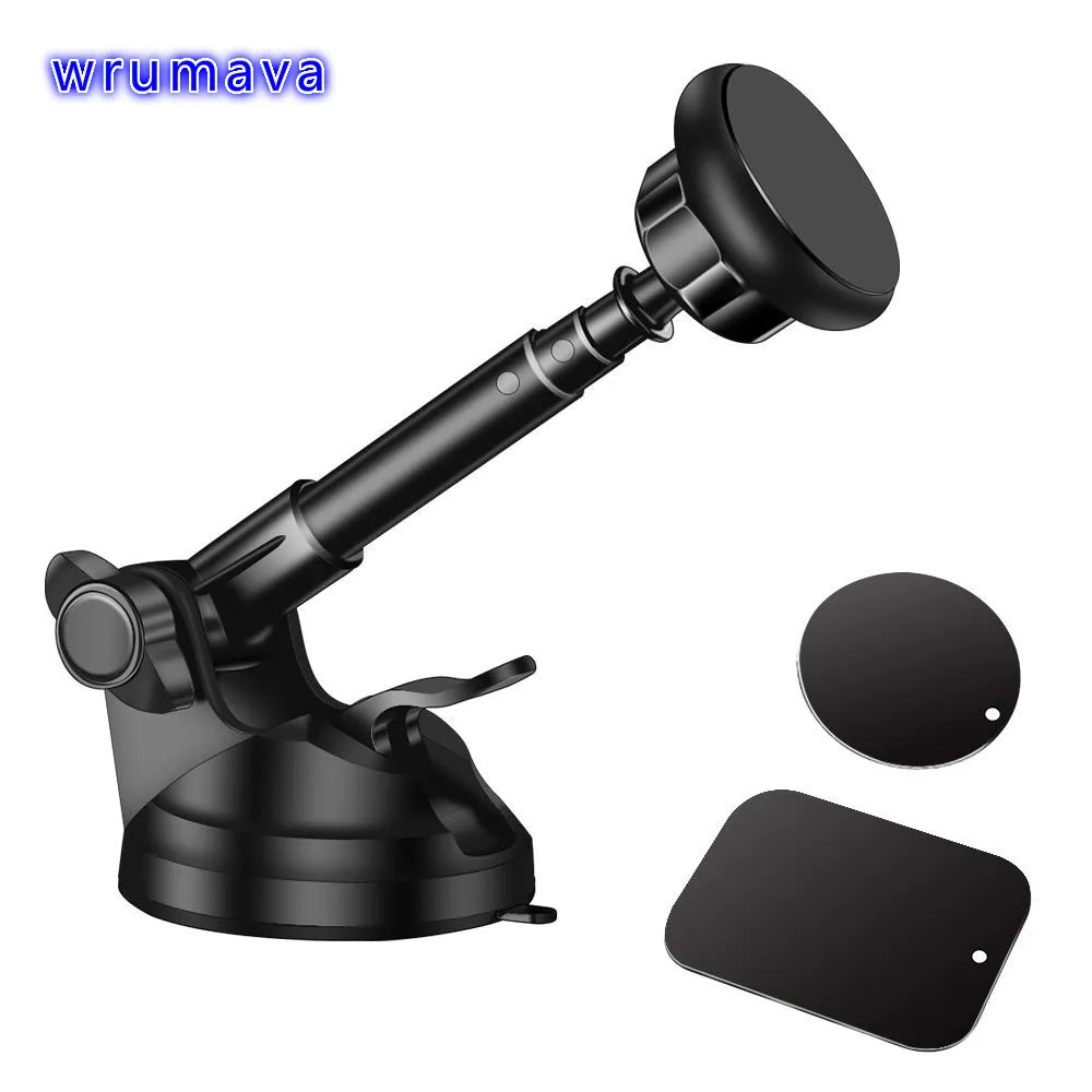 

Magnetic Car Phone Mount, for Car Dashboard and Windshield with 6 Strong Magnets and Metal Telescopic Arm Phone Holder