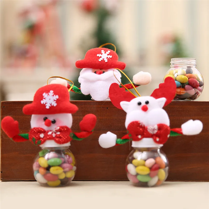 

Candy Jar Christmas Candy Storage Can Decor For Home Gift Biscuit Food Storage Jar Decorations For Home 12x5cm Oct#2