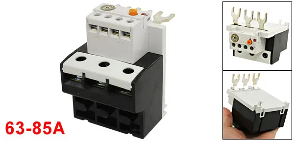 Overcurrent Protection Three Phase 63-85A Range Thermal Overload Relay