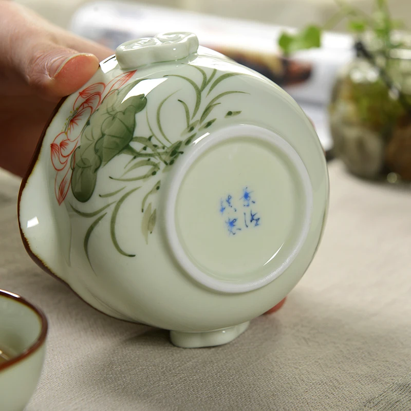 1 горшок чашка Gaiwan расписанный вручную фарфоровый чайник для чая гайвань чайный