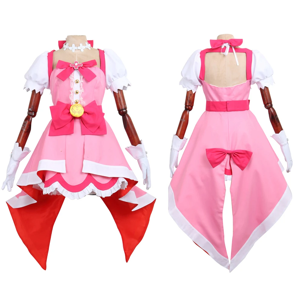 CGCOS Go! Принцесса PreCure Haruka Haruno/лекарство Флора форменные платья Аниме игра косплей