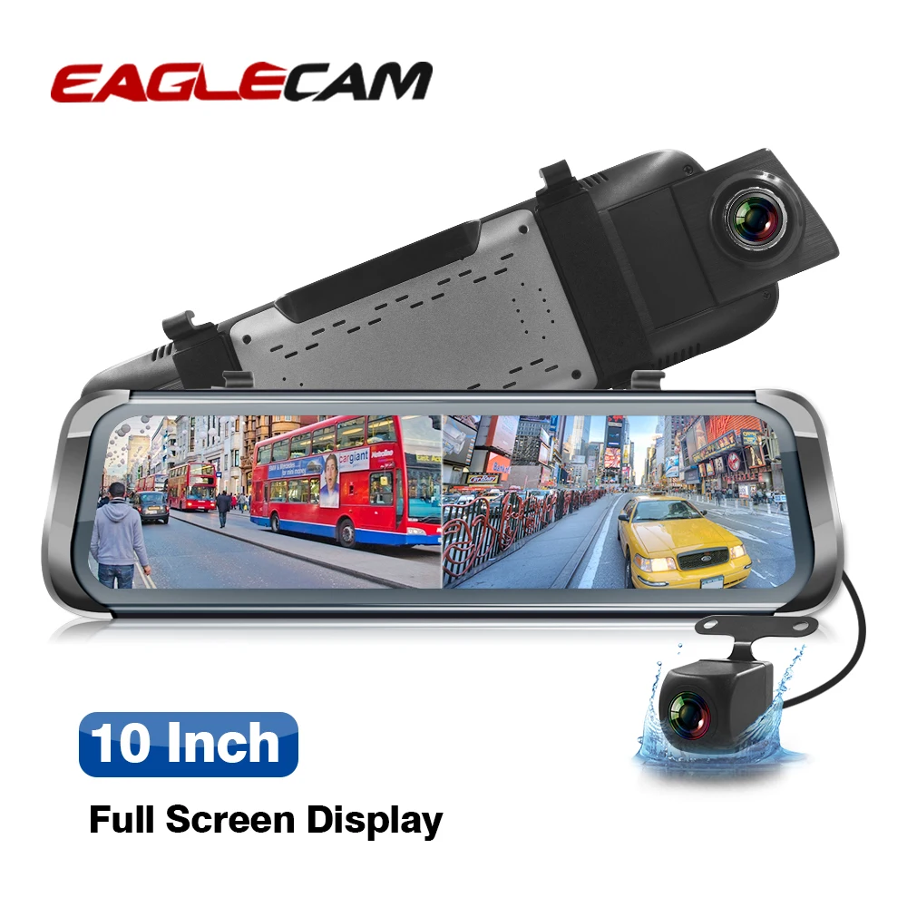 Камера заднего вида Dash camera 10 дюймов lcd Full HD экран 1080P рекордео для