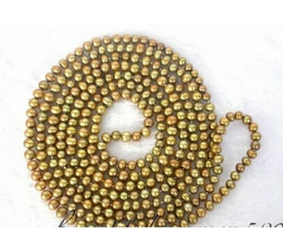 

Free shipping >>@ >814 BEAUTIFUL 80" 8mm coffee round freshwater real pearls necklace