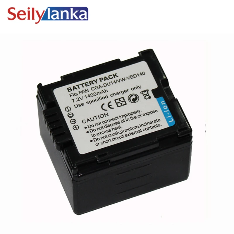 1400mAh for Panasonic VW VBD140 VWVBD140 CGA DU14 CGADU14 Digital