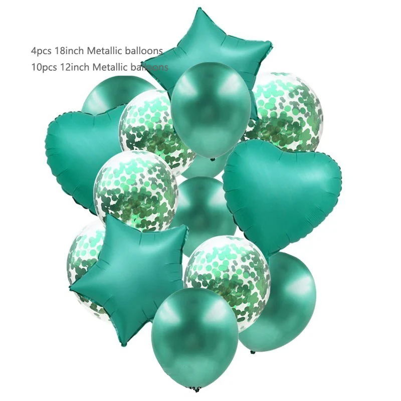Смешанные металлические конфетти воздушные шары 14 шт./лот украшение для дня