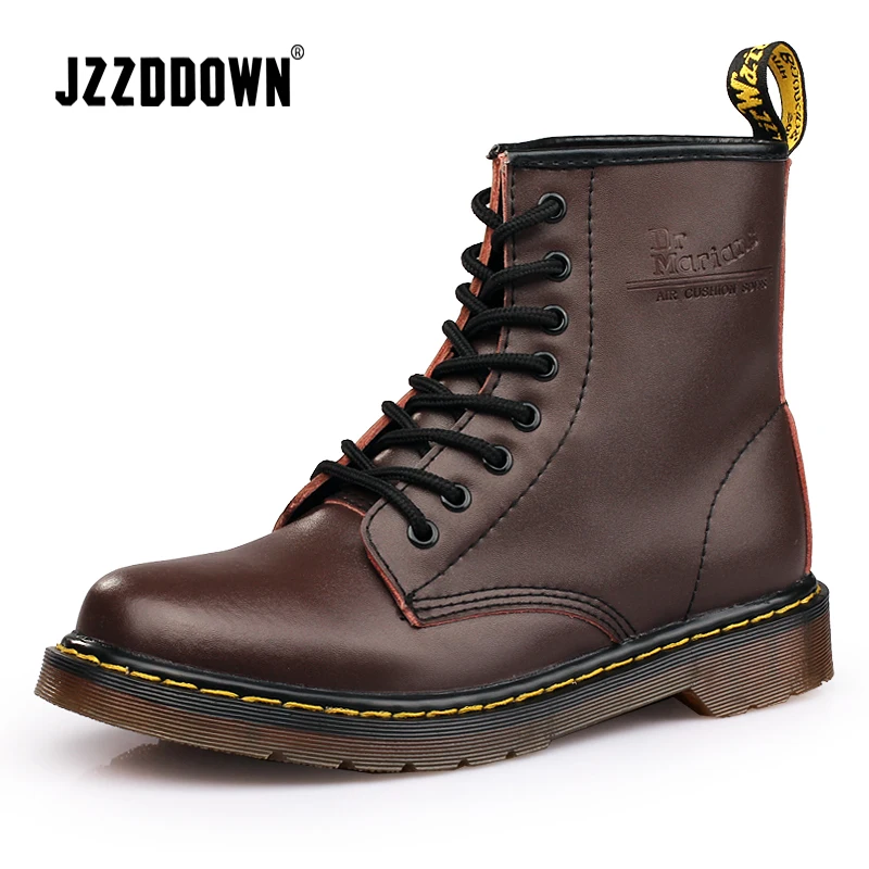 

Women Leather Boots Martin Brand Fashionable Casual Leather Working Safety Boots With Fur Comfortable Ankle Boot Leather Boots
